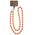 Kugelkette 120cm Orange Korallen Unisex Korall ONE SIZE