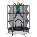 HOMCOM, HOMCOM - Kindertrampolin, One Size, Schwarz