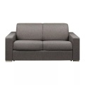 LINEA SOFA - Schlafsofa 2Sitzer Stoff CALITO Liegefläche Matratzen, One Size, Anthrazit