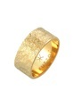 Ring Bandring Organic Struktur 925 Silber Unisex Gold 64mm