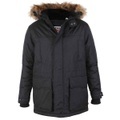 Lovett Parka Mit Kunstfellbesatz Herren Schwarz 7XL