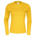 Tshirt Langärmlig Unisex Gelb XL