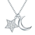 Rafaela Donata, Kette Mit Anhänger Sterling Silber Verziert Mit Kristallen Von Swarovski® Weiß Damen Silber 42cm