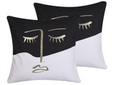 Kissen 2er Set aus Baumwolle Glamourös ABELIA Kissen 2er Set aus Baumwolle Glamourös ABELIA