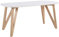 mutoni casual, Esstisch 140x90x76cm weiss Eiche
