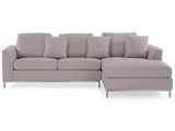 Beliani Ecksofa Polsterbezug beige linksseitig OSLO