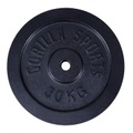 Gorilla sports, Hantelscheibe Guss Unisex Schwarz 30KG
