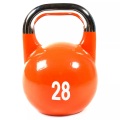 GladiatorFit Wettkampf-Kettlebell aus Gusseisen mit aufgemaltem Logo : 28 KG Kettlebell