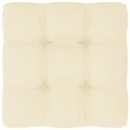 vidaXL Palettensofa-Kissen Creme 50x50x12 cm