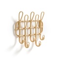 Wandgarderobe Miya Mit 5 Doppelhaken Unisex Beige ONE SIZE