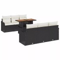VidaXL - Garten-sofa-set poly-rattan, One Size, Schwarz