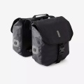 DECATHLON - Gepäckträgertasche DOUBLE 540, One Size, Charcoal Black