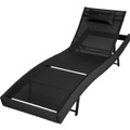 TecTake, Polyrattan Sonnenliege Delphine Polyrattan Sonnenliege Delphine