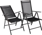 Set Aluminium Gartenstuhl Alu Hochlehner Balkonstuhl Camping Klappstuhl (2 Stück) Set Aluminium Gartenstuhl Alu Hochlehner Balkonstuhl Camping Klappstuhl (2 Stück)