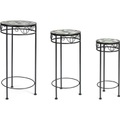 Blumentische Positano 3er Set rund