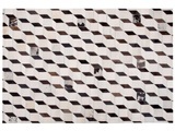 Beliani Teppich Leder weiss 160 x 230 cm ALPKOY