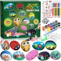 Activity-board, 12 Stück Steine Bemalen Set Für Kinder Mit 18 Farben (standard- Und Metallicfarben, Aufkleber Unisex Multicolor ONE SIZE