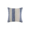 Kas - Kissenbezug Henri - 50 x 50 cm - Blau und Weiss