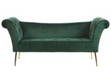 Chaiselongue aus Samtstoff Retro NANTILLY Chaiselongue aus Samtstoff Retro NANTILLY