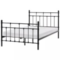 Beliani - Bett mit Lattenrost aus Stahl LYNX, 120X200CM, Schwarz