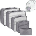 8-teiliger Kofferorganisator, Packwürfel Für Reisen Und Urlaub, Reiseorganisator Mit Kosmetiktasche, Schuhsack, Kofferorganisator-set Für Die Aufbewahrung Zu Hause (8 ) Damen Multicolor ONE SIZE