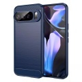 Cover-Discount - Google Pixel 10 Pro XL Metall Carbon Look Hülle, Blau