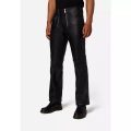 RICANO, RICANO - Lederhose RT-105, Zimmermannshose im klassischem Straight Leg Cut, für Herren, Schwarz, Größe W31