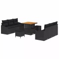 VidaXL - Garten-sofa poly-rattan, One Size, Schwarz