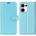 Cover-Discount - OPPO Reno13 Leder Etui Hülle, Blau