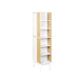 Beliani - Badezimmerschrank aus MDF-Platte Modern NUBES, One Size, Weiss Bunt