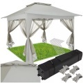 Faltpavillon 4 abnehmbare Seitenteile aus Moskitonetz Faltpavillon 4 abnehmbare Seitenteile aus Moskitonetz