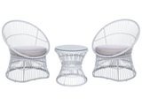 Bistro Set aus Rattan Modern MESYNA Bistro Set aus Rattan Modern MESYNA