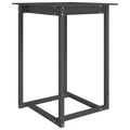 vidaXL, vidaXL Bartisch Grau 80x80x110 cm Massivholz Kiefer