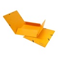 Gummibandmappe Biella, DIN A4, bis 200 Blatt, L 318 x B 242 x H 5 mm, Karton, gelb, 5 Stück