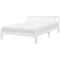 Beliani Holzbett weiss Lattenrost 180 x 200 cm FLORAC