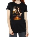 Flaming Poster Tshirt Damen Schwarz S