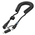 USB-C USB-C + Lightning Spiralkabel
