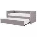 Bett mit Lattenrost aus Samtstoff Glamourös GASSIN Bett mit Lattenrost aus Samtstoff Glamourös GASSIN