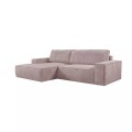 Ecksofa mit Schlaffunktion Kord Ecke Links Rosa AMELIA von Ecksofa mit Schlaffunktion Kord Ecke Links Rosa AMELIA von PASCAL MORABITO