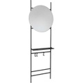 mutoni lifestyle, Wandspiegel Nucleos mit Brett Schwarz 59x180