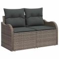 VidaXL - Modulares sofa poly-rattan, One Size, Grau