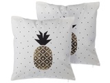 Kissen 2er Set aus Baumwolle Skandinavisch YASMIN Kissen 2er Set aus Baumwolle Skandinavisch YASMIN