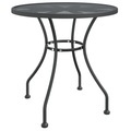vidaXL, vidaXL Gartentisch Ø80x72 cm Streckmetall Anthrazit