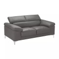 Vente-unique, Ledersofa 2Sitzer SOLANGE Ledersofa 2Sitzer SOLANGE