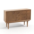 Sideboard Quilda, 1 Tür, 3 Schubladen, Vintage-Style