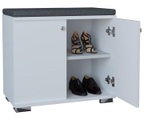 VCM, Holz Garderobe Regal Schrank Dielenmöbel Gados S Holz Garderobe Regal Schrank Dielenmöbel Gados S