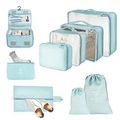Reisekoffer Organizer Set 9-teilige Packwürfel, Multifunktionale Wasserdichte Packwürfel Unisex Multicolor ONE SIZE