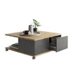 FMD Mobiler Couchtisch Artisan-Eiche