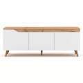 Calicosy, TV-Möbel im skandinavischem Stil, 3 Türen, Holzdekor und, L140 cm - Tree TV-Möbel im skandinavischem Stil, 3 Türen, Holzdekor und, L140 cm - Tree