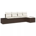 VidaXL - Garten-sofa poly-rattan, One Size, Braun